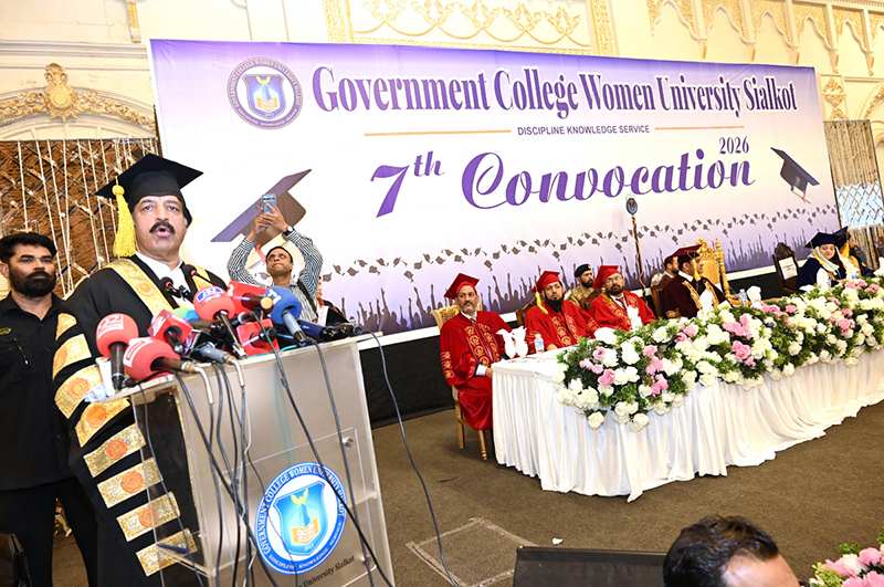 Governor Punjab Sardar Saleem Haider Khan Addresses Convocation Ceremony at Government College Women University