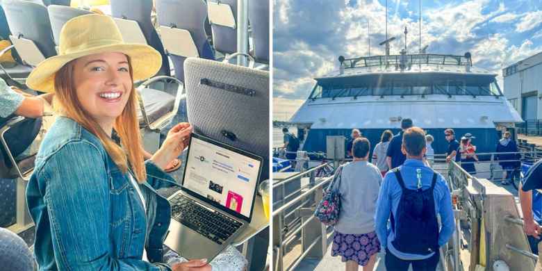 I took a round-trip ferry to Martha's Vineyard for $79. The ocean views and full-service bar weren't even the best parts.