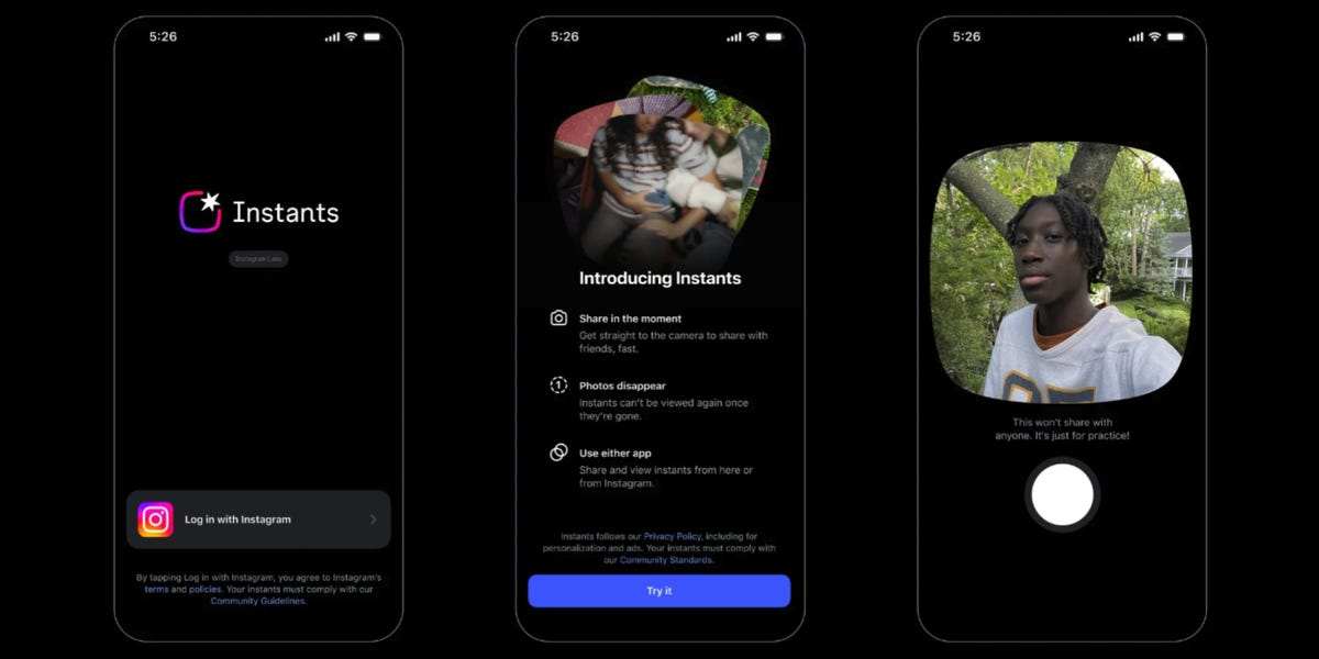 Instagram Launches New "Instants" Feature Mixing Snapchat and BeReal