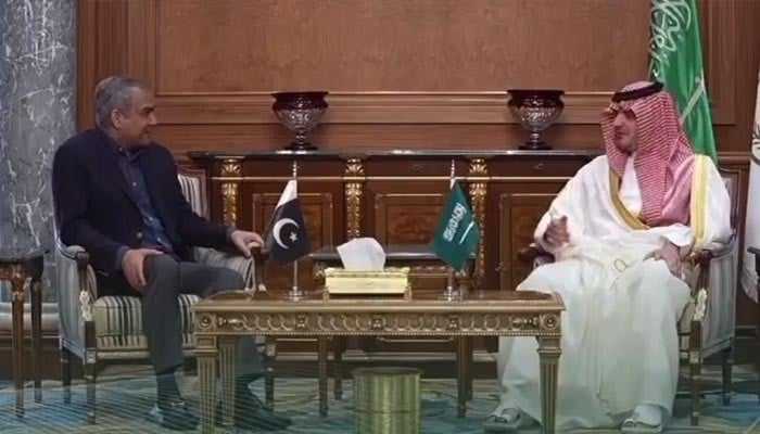 In Meeting with Naqvi, Saudi Counterpart Praises Pakistan's Regional De-escalation Efforts