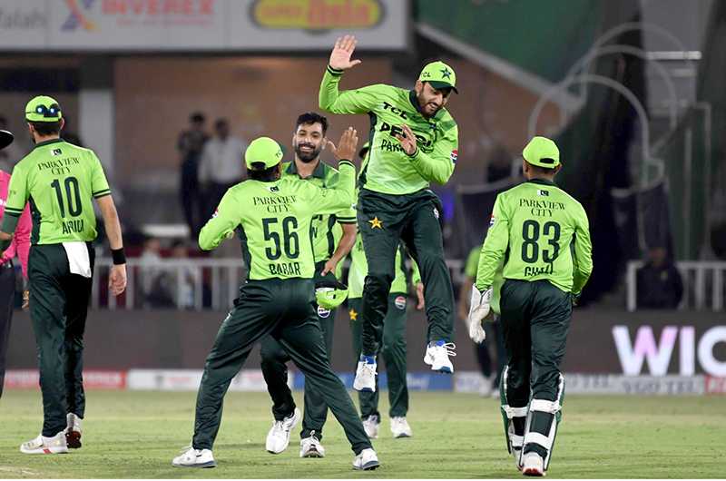 Pakistan Cricketers Mark Victory Over Australia with Joyful Celebration After Dismissal of Stanlake