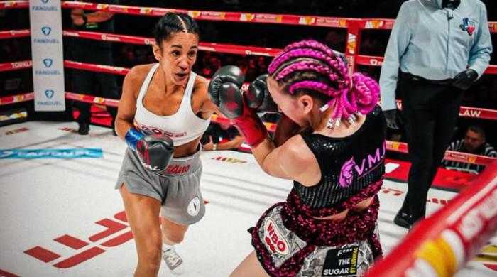 Amanda Serrano equals women’s boxing knockout record with stoppage