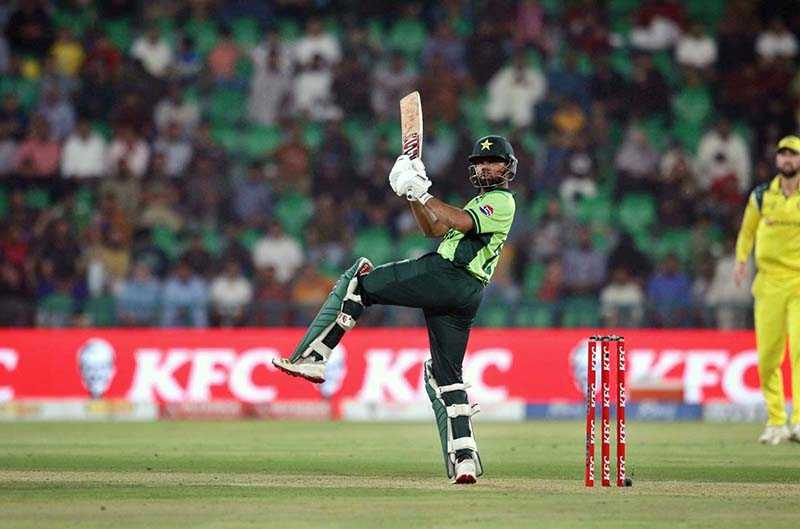Pakistan Takes on Australia in Second ODI Cricket Match at Gaddafi Stadium with Ghazi Ghori in Action
