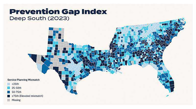 Deep South HIV prevention care has gaps where patients need it most