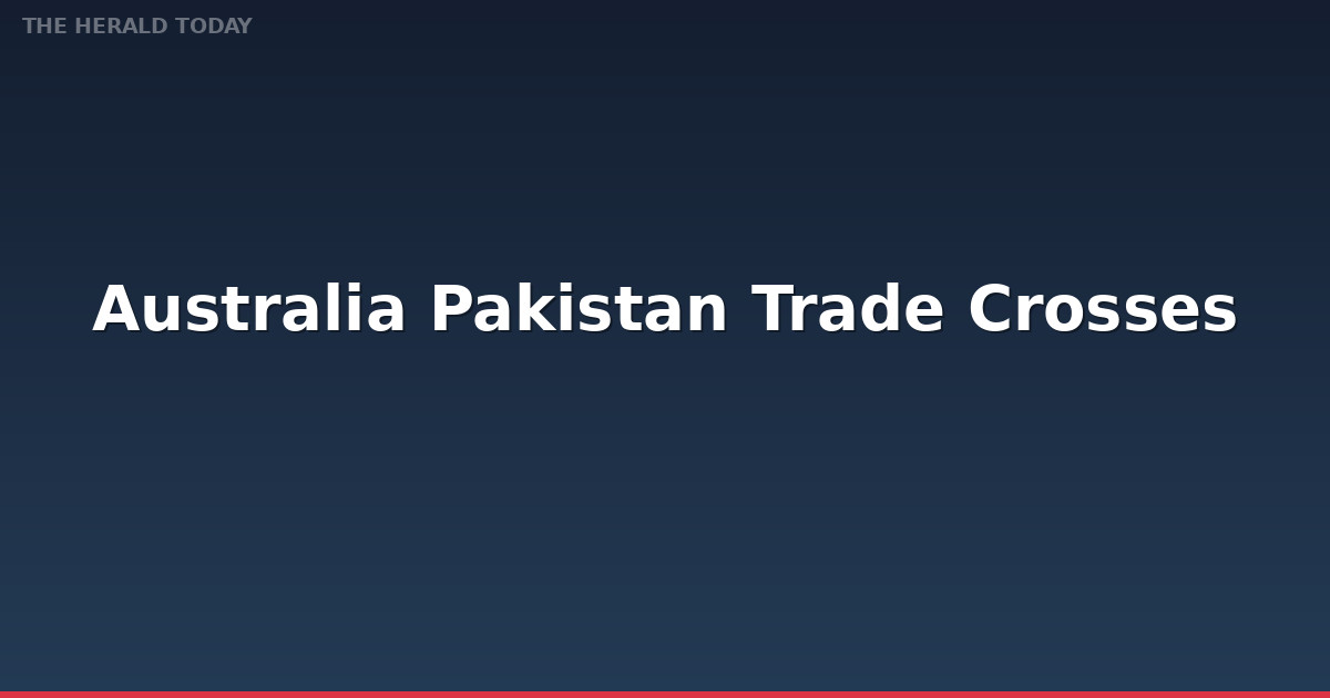 Australia, Pakistan trade crosses $2.6b as Canberra marks National Day in Islamabad