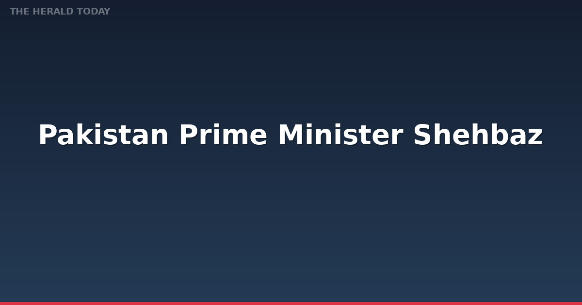 Pakistan Prime Minister Shehbaz Sharif Meets Chinese Vice Chairman Cai Dafeng to Strengthen Diplomatic Ties