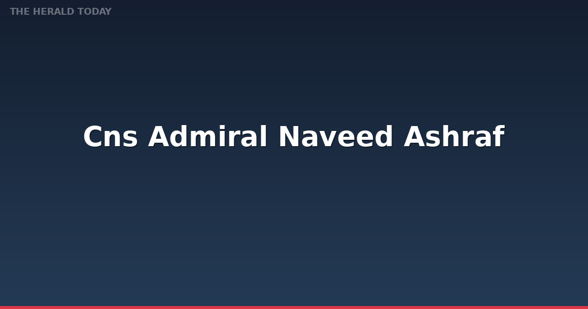 CNS Admiral Naveed Ashraf Confers Military Awards to Navy Personnel