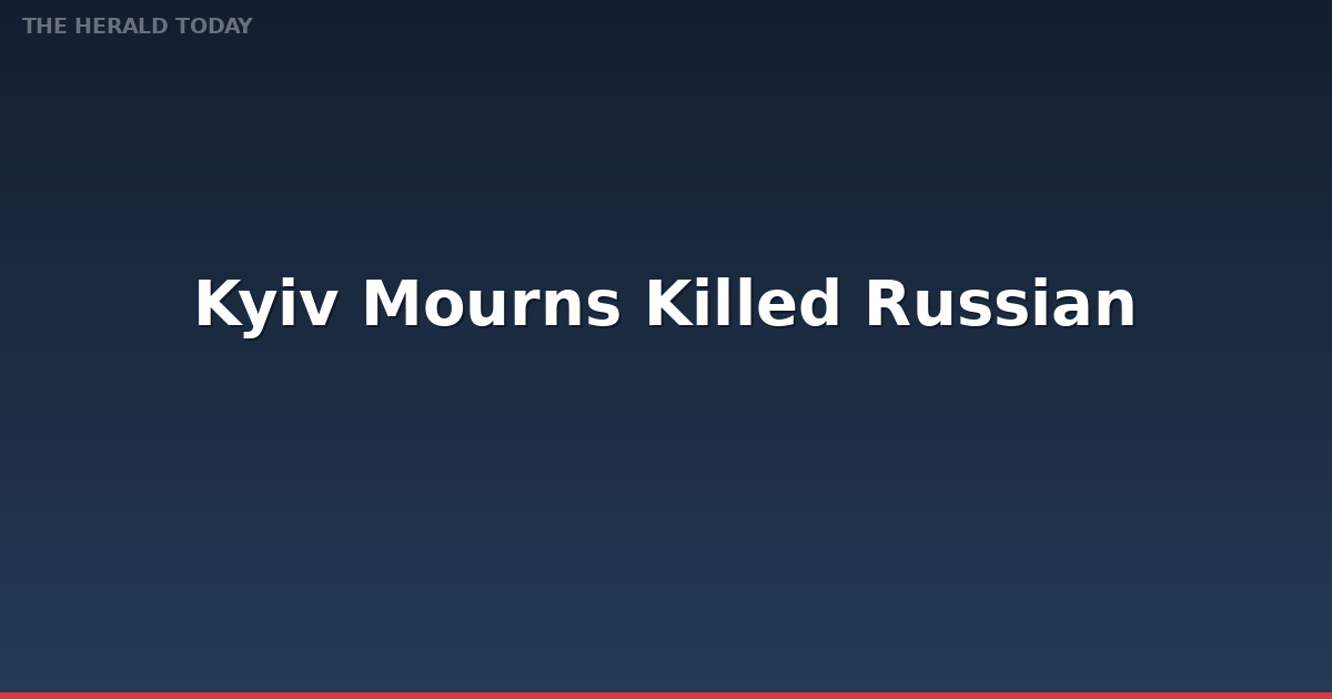 Kyiv Mourns 24 Killed in Russian Strike